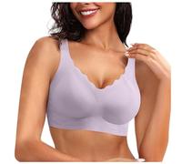 Sujetador Reductor Sin Aros Mujer, Sujetador InaláMbrico Mujer Sin Bralette Push Up Festejado Comodidad Diaria