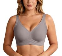 Sujetador Sin Aro Jelly Para Mujer, Escote en V Leopardo Jelly Push Up Bra, Ropa Interior Sin Costuras Cómoda, Sujetadores Suave Sin Aro Tipo Bralette, Sujetador Seamless Completo Camiseta Para Mujer
