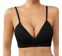 Sujetador Sin Aros Bralette Triángulo para Mujers Sexy Cómodo Todos Los Días Guardar Sujetadores Espalda Descubierta Push Up