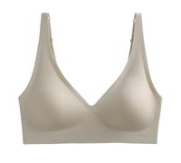 Sujetador sin Aros Mujer Sujetadores con Escote en V Profundo | sin Costuras con Relleno Push Up Comodos Jelly Bra Reductores Soutien Bralette Suave EláStico Gel Seamless