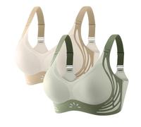 Sujetador Sin Aros para Mujer Cómodo Bandolera Ajustable Sin Costuras Bralett con Tirantes Sujetador Deportivo Mujer Alto Impacto Sujetadores Elastizado Sexy Elegante Original