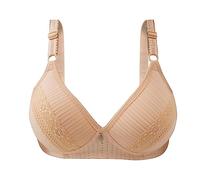 Sujetador sin aros para mujer, sin costuras, sin aros, push-up bralette cómodo, sexy, encaje, pechos grandes, ropa interior deportiva informal, suave, sin aros, sujetador clásico, movimiento