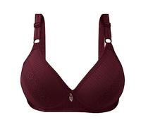 Sujetador sin aros para mujer, sin costuras, sin aros, push-up bralette cómodo, sexy, encaje, pechos grandes, ropa interior deportiva informal, suave, sin aros, sujetador clásico, movimiento