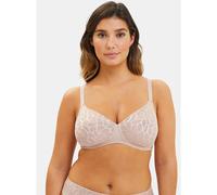 Sujetador sin aros Perfect Curves Mujer Talla 95E. Color Beige