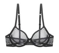 Sujetador sin aros sin costuras para mujer, sin trazos, push-up, cómodo, sexy, encaje, senos, ropa interior deportiva, cómoda, sin aros, sujetador clásico, suave, transpirable, sujetador, Negro , 40