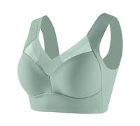 Sujetador Sin Aros,Sujetador Deportivo Mujer con Cuello en V Profundo Sexy Sujetadores Push Up Sin Costuras Cómodo Respirable Sostenes Básicos Relleno Bralette Top Copa Completa para Mujer