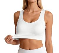 Sujetador sin costuras, cómodo push-up, sin aros, con soporte para la espalda, moldea y evita pliegues colgantes. Ideal para uso diario y como camiseta., Blanco, XL
