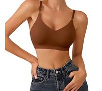 Sujetador sin costuras para mujer, sin aros, sin aros, push-up, cómodo, sexy, encaje, senos, ropa interior deportiva, informal, sin costuras, sin aros, sujetador clásico, suave, transpirable