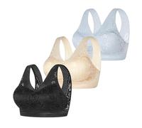 Sujetador sin costuras sin aros cómodo sujetador deportivo ortopédico antisagging sujetador pechos grandes encaje malla sujetador sujetador suave sujetador bralette crop top para el día a día