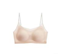 Sujetador sin costuras transpirable talla grande ultra delgado seda hielo ropa interior mujer para todas las estaciones (4XL piel)
