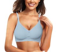 Sujetador sin para Mujer, sin Aros, cómodo, Push-up, Bralette inalámbrico, Sujetador Deportivo Diario Ropa Interior Hombre Vibrador