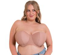 Sujetador sin tirantes de lujo Curvy Kate para mujer, Café con leche, 36HH