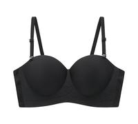 Sujetador sin Tirantes,Lencería Women’s Strapless Soft Bralette Wireless Half Cup Design For Comfort Ideal Everyday Wear Tops and Dresses