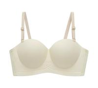 Sujetador sin Tirantes,Lencería Women’s Strapless Soft Bralette Wireless Half Cup Design For Comfort Ideal Everyday Wear Tops and Dresses