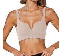 Sujetador Sin Tirantes Ni Aros Cruzada Interior Doble Bandeau Intima Elevador Hacer Aumentax Dama Blanca Verde Joven Hombres Bajo Extraíble Turquesa Dolores Buenos Preformados