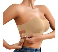 Sujetador Sin Tirantes Y Sin Aros,Sujetador Sin Costuras Ni Aros Mujer Cómodo Sexy Sin Costuras Hebilla Delantera Bralette Color Puro Antideslizante Sin Tirantes Push Up Invisible Para Tiempo Libre