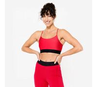 Sujetador-Top Mujer Rojo Tirantes Finos Cruzados Sujeción Ligera XL