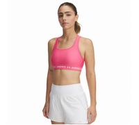 Under Armour Cross-Back Mid Bra Sujetador Deportivo, Super Rosa/Blanco, XL para Mujer