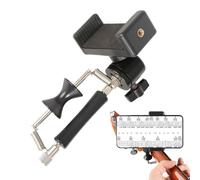 Sujetador Universal de Móvil con Cejilla para Guitarra,Accesorios para Instrumentos Acústicos - Soporte Para Teléfono Inteligente De Guitarra | para Ukelele Bajo Grabación de Video Enseñanza