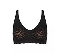 sloggi Mujer Zero Feel Bliss Soft Bra, Negro, S