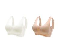 Sujetadores 105C Ofertas Pack De 2 Sujetadores para Mujer Sin Aros, Up, Sin Costuras, Cómodos Sujetadores Deportivos, Sujetador De Encaje Acolchado, Corpiño Elástico Sin Co Sostenes Algodon Ofertas