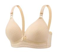 Sujetadores 2026 para mujer, brasier con aros, una camiseta suave en U Light convertible, amarillo claro, 66