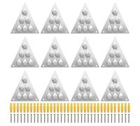 Sujetadores Acústicos de Montaje | Juego De 12 Herrajes Reductores De Ruido - Herrajes De Montaje Por Empuje Para Paneles Acústicos,Para Propietarios, Productores De Música Y Oficina En