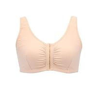 Sujetadores con Bolsillos For Mastectomía Posoperatoria For Mujer, Ropa Interior con Tirantes Anchos, Comodidad Y Soporte For Prótesis Mamarias De Silicona (Color : Beige, Size : S/Small)