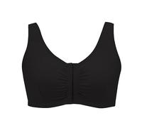 Sujetadores con Bolsillos For Mastectomía Posoperatoria For Mujer, Ropa Interior con Tirantes Anchos, Comodidad Y Soporte For Prótesis Mamarias De Silicona (Color : Black, Size : S/Small)