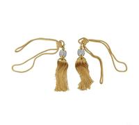 Sujetadores de cortina de lujo, alzapaños de cuerda para cortinas, alzapaños de cortina con borlas con decoración de bolas de cuentas, cuerda larga ajustable, lazos de ventana de estilo europeo