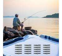 Sujetadores de línea de pesca de carpa, clips de seguridad con conos de goma de cola, 20 unidades, fijación de línea segura, goma ligera, colores surtidos, 42 mm para barco, río, lago