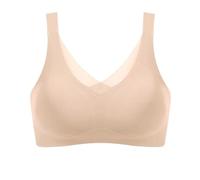 Sujetadores De Mastectomía Sin Costuras para Mujer con Bolsillos para Prótesis Mamarias, Sujetadores Deportivos Cómodos Y Sin Aros para Pechos Falsos Artificiales(Skin,M)