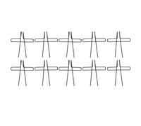 Sujetadores de páginas de acero inoxidable de 10 piezas, organizadores de hoja de música que no son scratch para practicar piano, lectura de libros de cocina de varios pasos, (black)