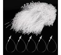 Sujetadores de plástico, 1000 piezas de 3.5 pulgadas de largo, transparentes, con cierre a presión, etiquetas de joyería de seguridad, pasadores transparentes para colgar ropa, etiquetas de precio