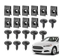 Sujetadores de U y tornillos para coche | Juego de grapas y tornillos para vehículos - Accesorios de fijación de metal antioxidante para propietarios de vehículos Camiones autocaravanas Sedanas