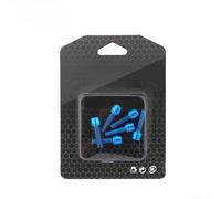 Sujetadores de vástago de bicicleta M5 x 18 mm, tornillos de acero recubiertos de titanio para conectar el vástago al tubo de dirección en sistemas sin rosca (tornillos azules)