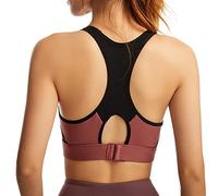 Sujetadores Deportivos con Espalda Cruzada de Alto Impacto para Mujer, a Prueba de Golpes, Entrenamiento para Correr, Sujetador de Yoga con Cuello Halter, Chaleco Acolchado, Tops con Soporte para la