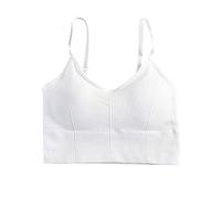 Sujetadores Deportivos Mujer,Camiseta sin Mangas con Sujetador Incorporado Camisetas Camisola de algodón elástico con Tirantes Ajustables Sujetador con Estante Acolchado Incorporado Color pequeño A