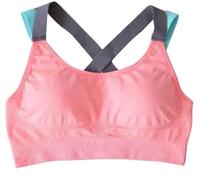 Sujetadores Deportivos para Entrenamiento, Sujetador Deportivo Push-up con Espalda Cruzada de Secado rápido for Mujer, Multicolor, Varios tamaños(Pink,S)