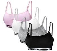 Sujetadores Deportivos para Niña Algodón Sujetador Ropa Interior Camiseta de Tirantes para 7 a 12 años Pubertad Chica Joven Ropa Interior
