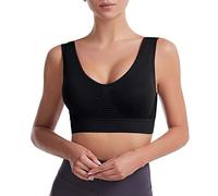Sujetadores Deportivos Sin Aros Sin Costuras Sin Varillas para Mujeres Bra Deportivo Alto Impacto Cómodos Push Up Sostén con Relleno Fijo para Yoga Running Fitness Y Entrenamiento