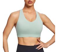 Sujetadores Deportivos Sin Costuras Sin Aros Alto Impacto para Mujeres Bra Deportivo Push Up Cómodos con Relleno Fijo Sostén Sin Varillas para Yoga Running Fitness Y Entrenamiento