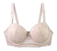 Sujetadores Mujer con Aros Sin Relleno Sujetador Mujer Sin Aros Tallas Grandes Sujetador Pecho Completo Tallas Grandes con Varillas Soporte Cómodo Reafirmante Camiseta Diario Bandas Laterales Anchas