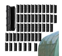 Sujetadores Para Jardín Para Mallas | 50 Piezas De Abrazaderas Para Tubos Con Agarre Fuerte,Clip Para Tubos De Invernadero - Para Cultivos Al Aire Libre, Enrejados, Mallas De Sombra Y Refugios Agrícol