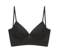 Sujetadores para mujer Blissful Wireless Lift Camiseta, paquete de 2 unidades, 1102 W, guirnalda de algodón transpirable con copa de luces AH Full Under Everyday, Negro, XL