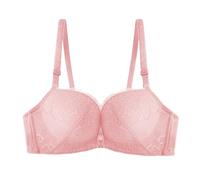 Sujetadores para mujer con soporte para garganta con armazón de sujetador para garganta Push Up Bra Top Comfit transpirable sujetador sexy bajo ropa femenina Bralette Ropa 2025 Anti-Afectamiento, rosa