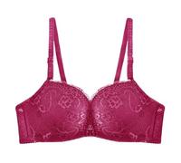Sujetadores para mujer con soporte para garganta con armazón de sujetador para garganta Push Up Bra Top Comfit transpirable sujetador sexy bajo ropa femenina Bralette Ropa 2025 Anti-Afectamiento, Vino