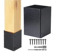 Sujetadores Para Postes De Madera,Pies De Sujeción Ajustables De Alta Resistencia | Soporte De Poste De Hormigón Resistente Con Tornillos - Para Buzón Valla De Madera Porche Suelo Gazebo