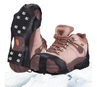 Sujetadores para Zapatos de Hielo,Calzado de Tracción Antideslizante para Nieve y Hielo - Grapas de Sujeción de Acero Inoxidable para Senderismo Montañismo Escalada para Hombre y Mujer