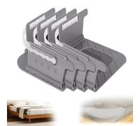 Sujetadores Sábanas, 4 Piezas Sujeta Sabanas Bajeras Esquina, Extraíble Sujeta Colchones con Tiras Bloqueo, Antideslizante Bedlock, Bed Sheet Holder para Protectores de Colchón Mantas Ropa Cama